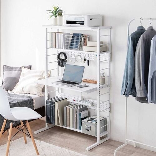 サンワダイレクト、高さ調整可能な多機能デスク「100-DESKH086W」を発売 - 画像2