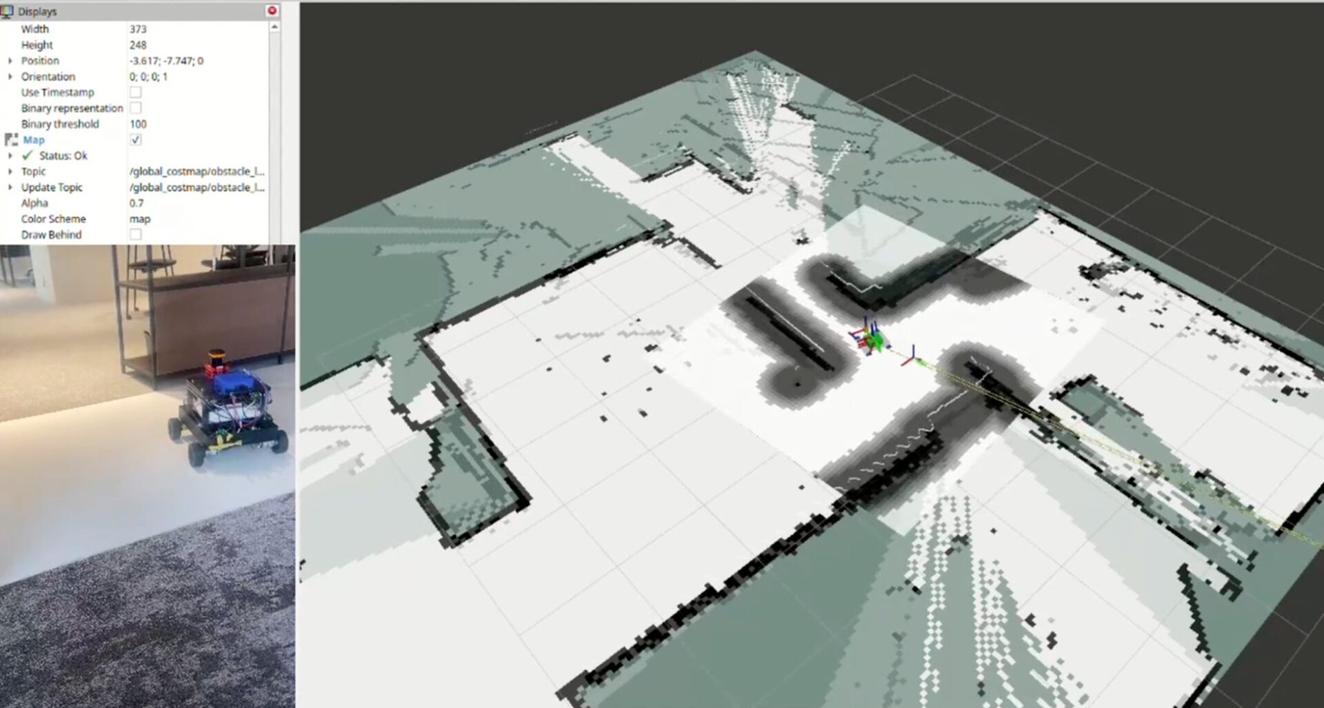 センシングし自走するイメージ図