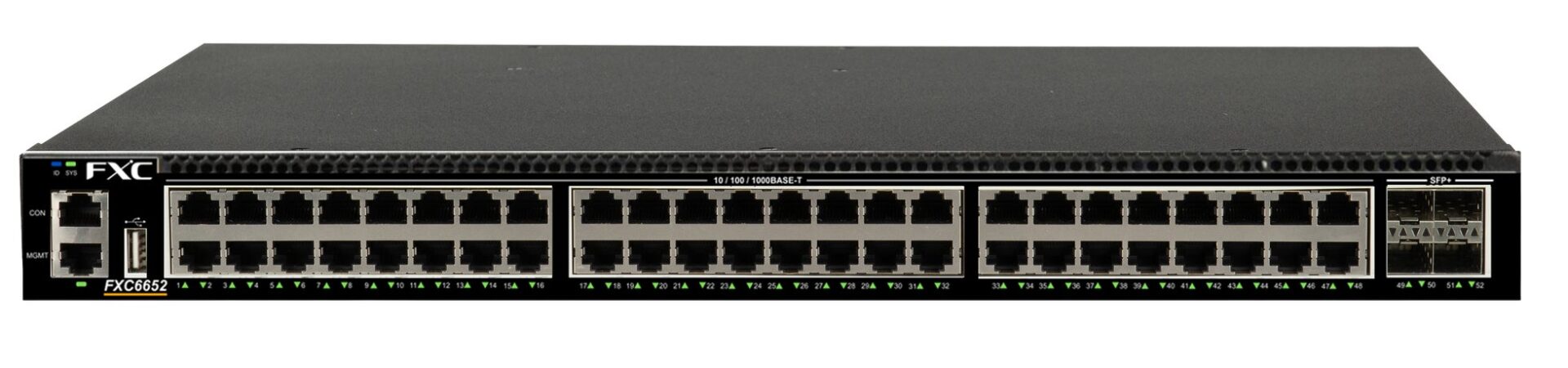 FXC、10G物理スタックと電源冗長化に対応した10Gアップリンクレイヤ2+スイッチ「FXC6652」を発売