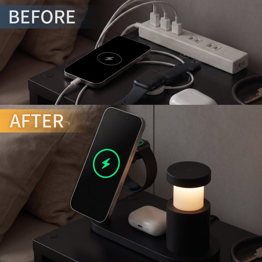 サンコー、Qi2対応で3台同時に急速充電できる3in1ワイヤレス充電スタンドを発売 - 画像8