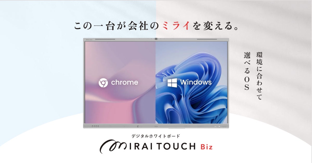 さつき、デジタルホワイトボード「MIRAI TOUCH Biz」を産業DX総合展に出展｜産業DX総合展の開催概要