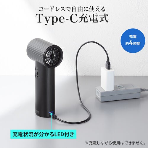 サンワサプライ、最大風速45m/sの強力送風に対応するコードレス電動エアダスターを発売|取扱サイト