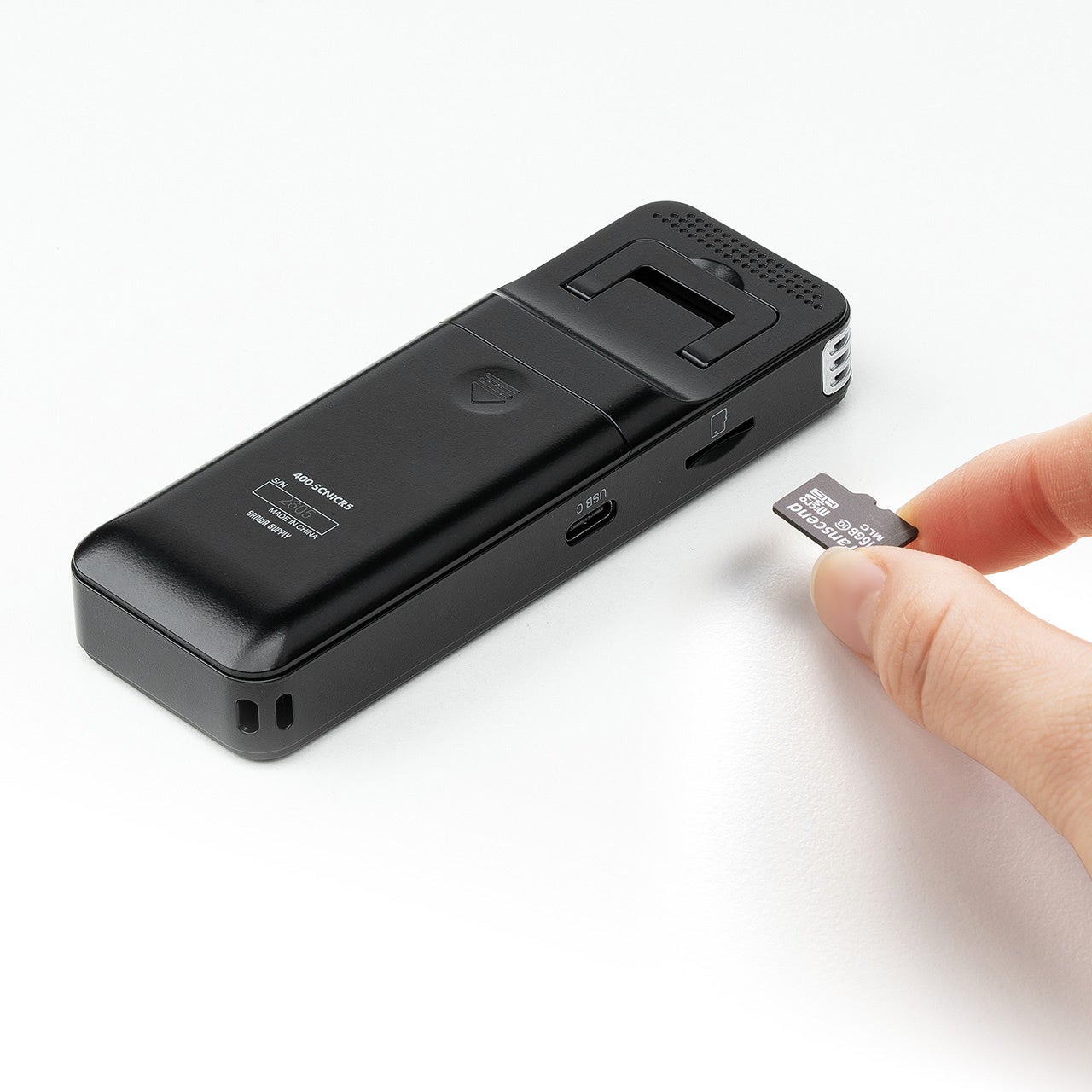 サンワダイレクト、乾電池で約22時間録音できるボイスレコーダー「400-SCNICR5」を発売｜400-SCNICR5の主要スペック（8枚目）