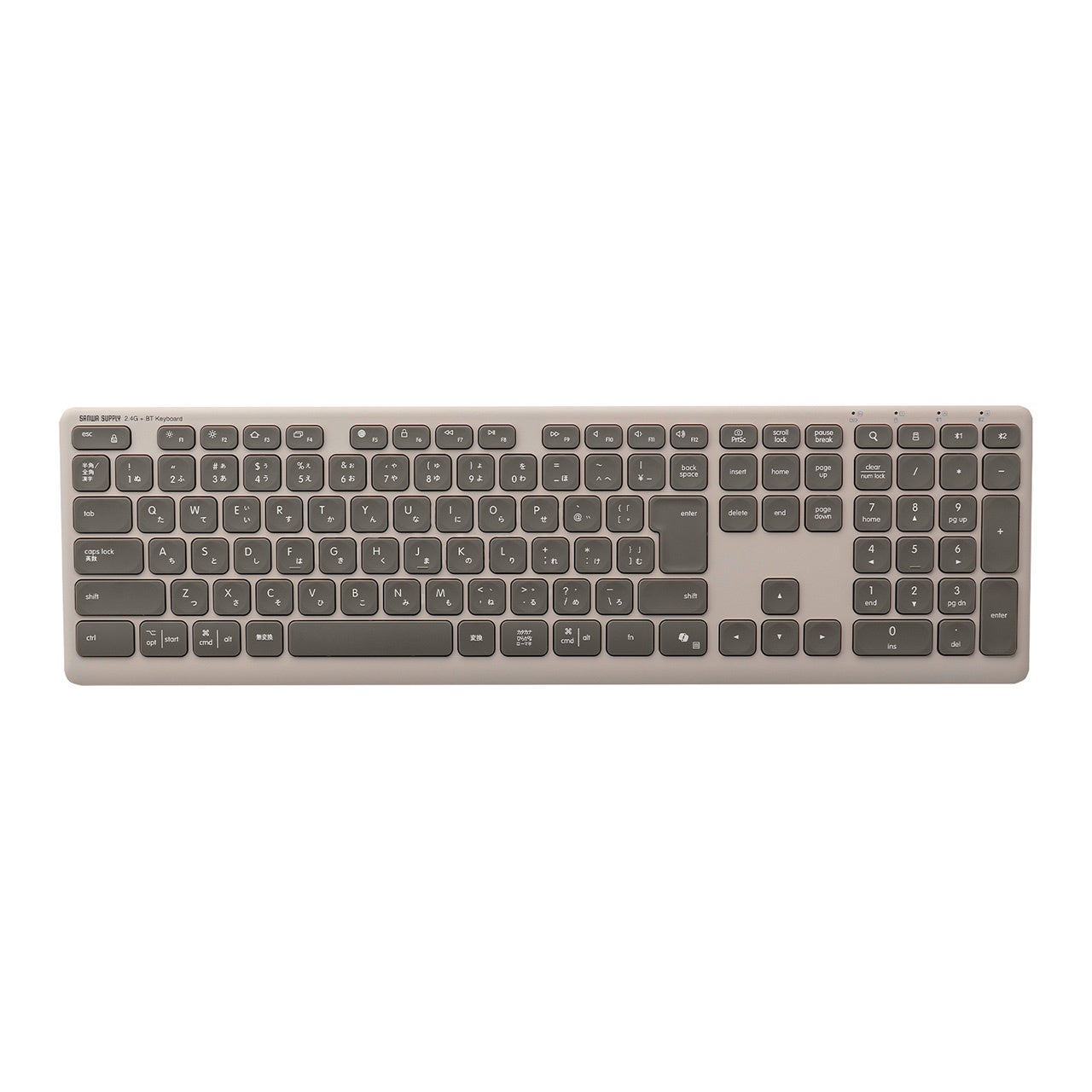 サンワサプライ、マルチ接続とType-C充電に対応した薄型ワイヤレスキーボードを発売(8枚目)
