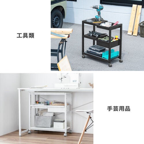 サンワサプライ、作業台と収納を1台にまとめたデスク下収納ワゴンを発売｜ラインナップと価格（7枚目）