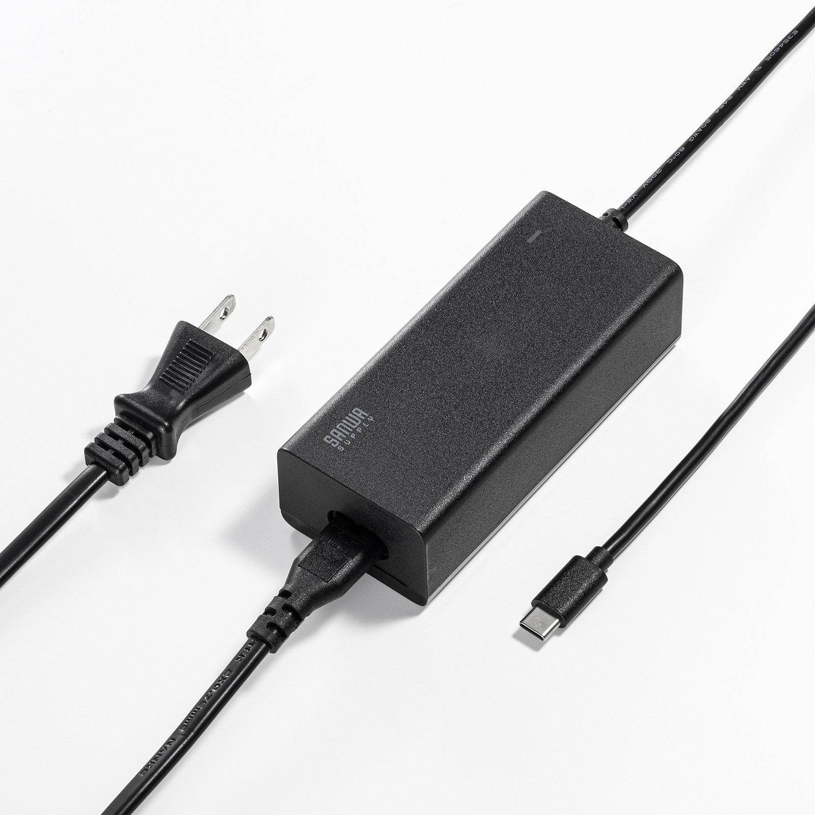 サンワサプライ、最大65W給電とゆったり使える3mロングケーブルを採用したUSB PD対応AC充電器を発売｜ACA-PD114BKの製品仕様と価格（2枚目）