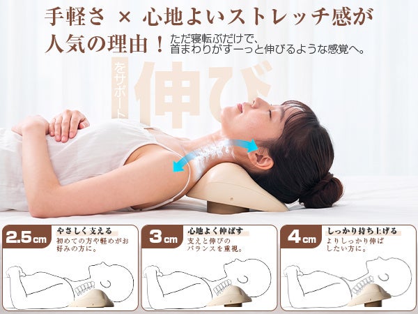HAGOOGI、横になって首を預けるだけでケアできる「HAGOOGI ネックケア」を発売｜HAGOOGI ネックケアの製品仕様（3枚目）