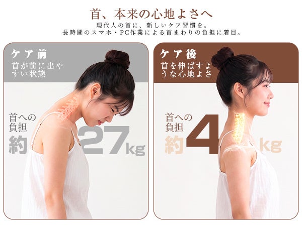 HAGOOGI、横になって首を預けるだけでケアできる「HAGOOGI ネックケア」を発売｜HAGOOGI ネックケアの製品仕様（2枚目）