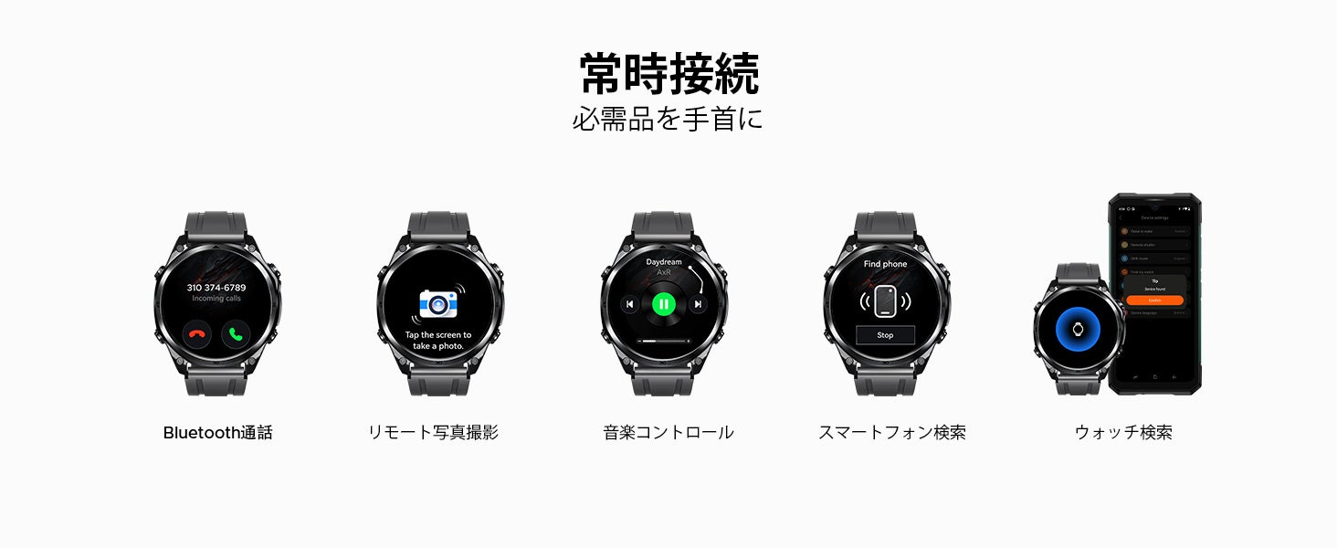 DOOGEE、1.43型AMOLED搭載のスマートウォッチ「Anywise W1 Lite」が半額の8,900円に|DOOGEE Anywise W1 Liteの主要スペック(2枚目)