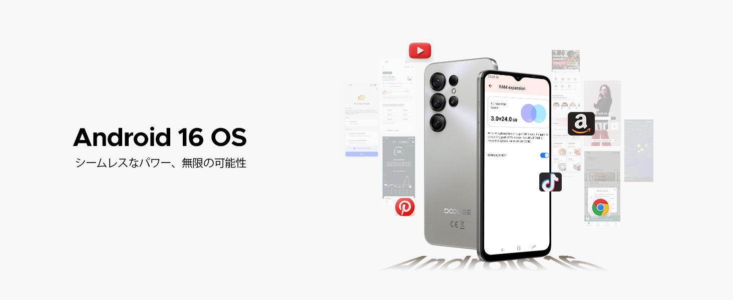 DOOGEE、6.56インチ90Hz大画面や6150mAhバッテリー搭載の「Note56X」がAmazonタイムセールに登場｜メモリ拡張と便利な機能（7枚目）