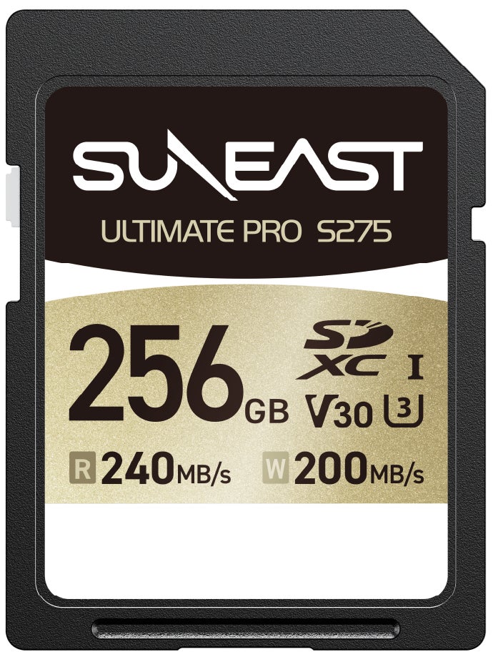 SUNEAST、最大240MB/sの高速転送に対応したメモリーカード「ULTIMATE PRO S275 GOLD Series」を発売|SUNEAST ULTIMATE PRO S275 GOLD Seriesの概要と開発背景