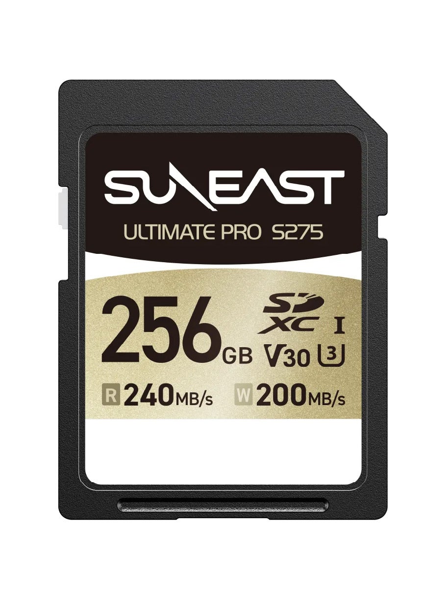 SUNEAST、Amazonプライム感謝祭でメモリーカードやSSD、半固体モバイルバッテリーを特別価格で販売｜SUNEAST ULTIMATE PRO S275 GOLD Series microSDXC UHS-I V30 Card