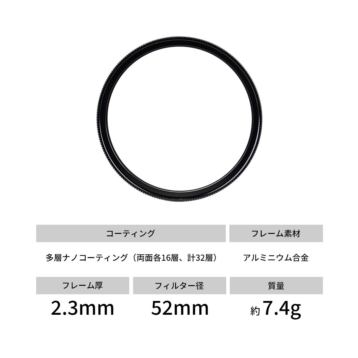 E&Iクリエイション、SG-imageのAFレンズに対応する52mm超薄型UVフィルター「Ultra Slim UVフィルター MC-32」を発売｜反射率0.1％・光透過率99.9％の高い光学性能（7枚目）