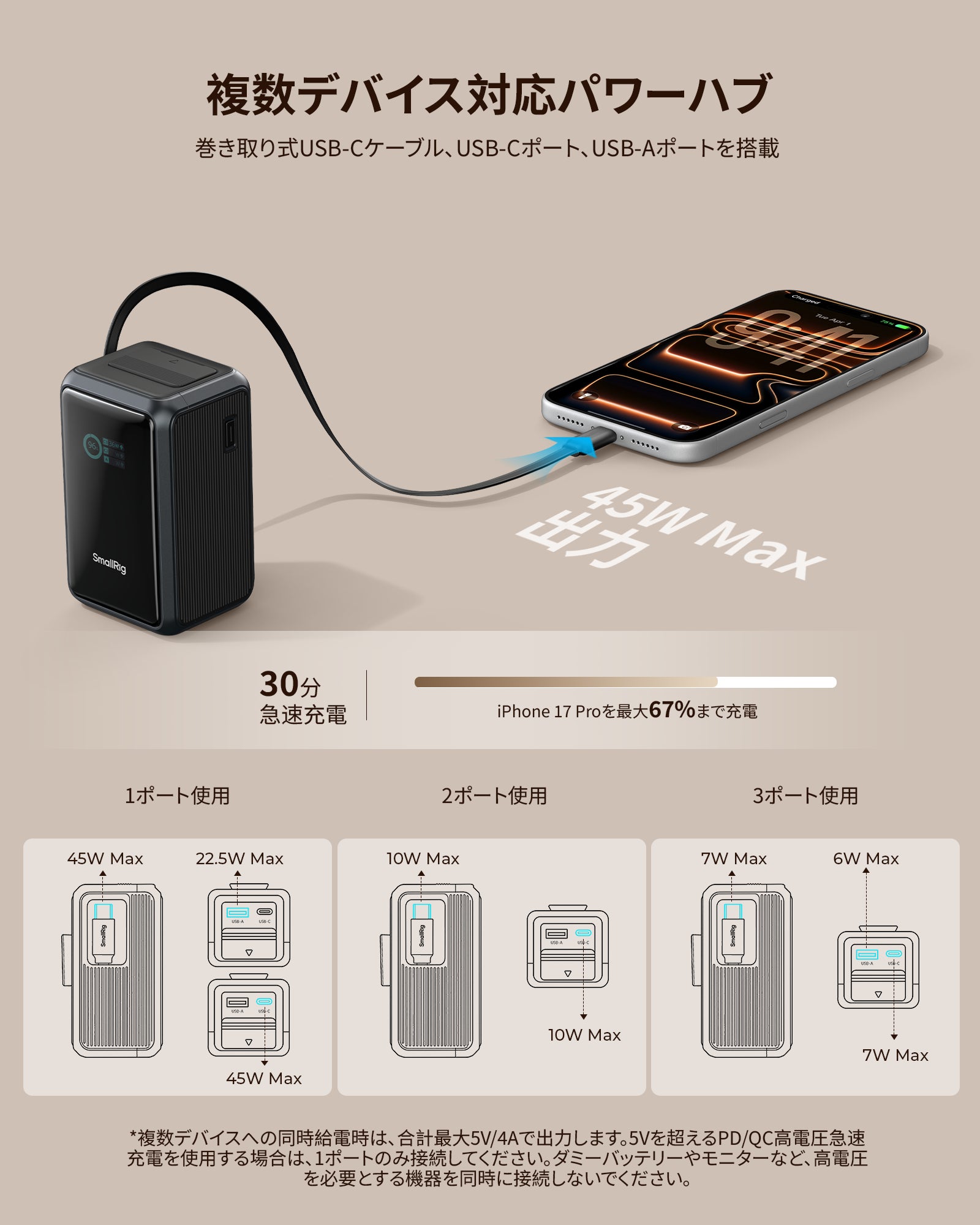 SmallRig、リグへの直付けに対応したモバイルバッテリー「Nano36」「Nano72」を発売｜容量や出力の異なる2モデルの特徴（5枚目）