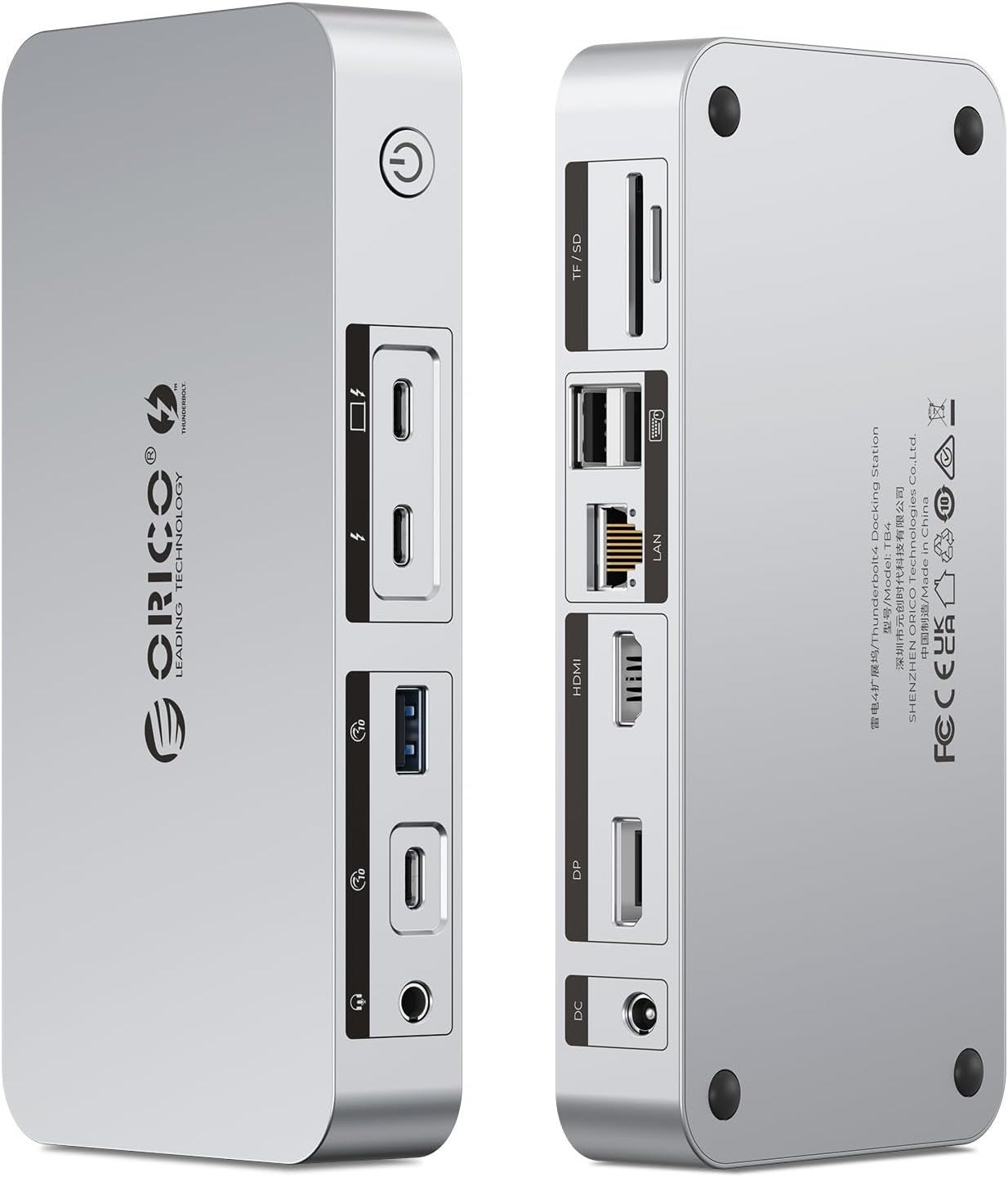 ORICO、Thunderbolt 4認証の12-in-1ドッキングステーションを発表