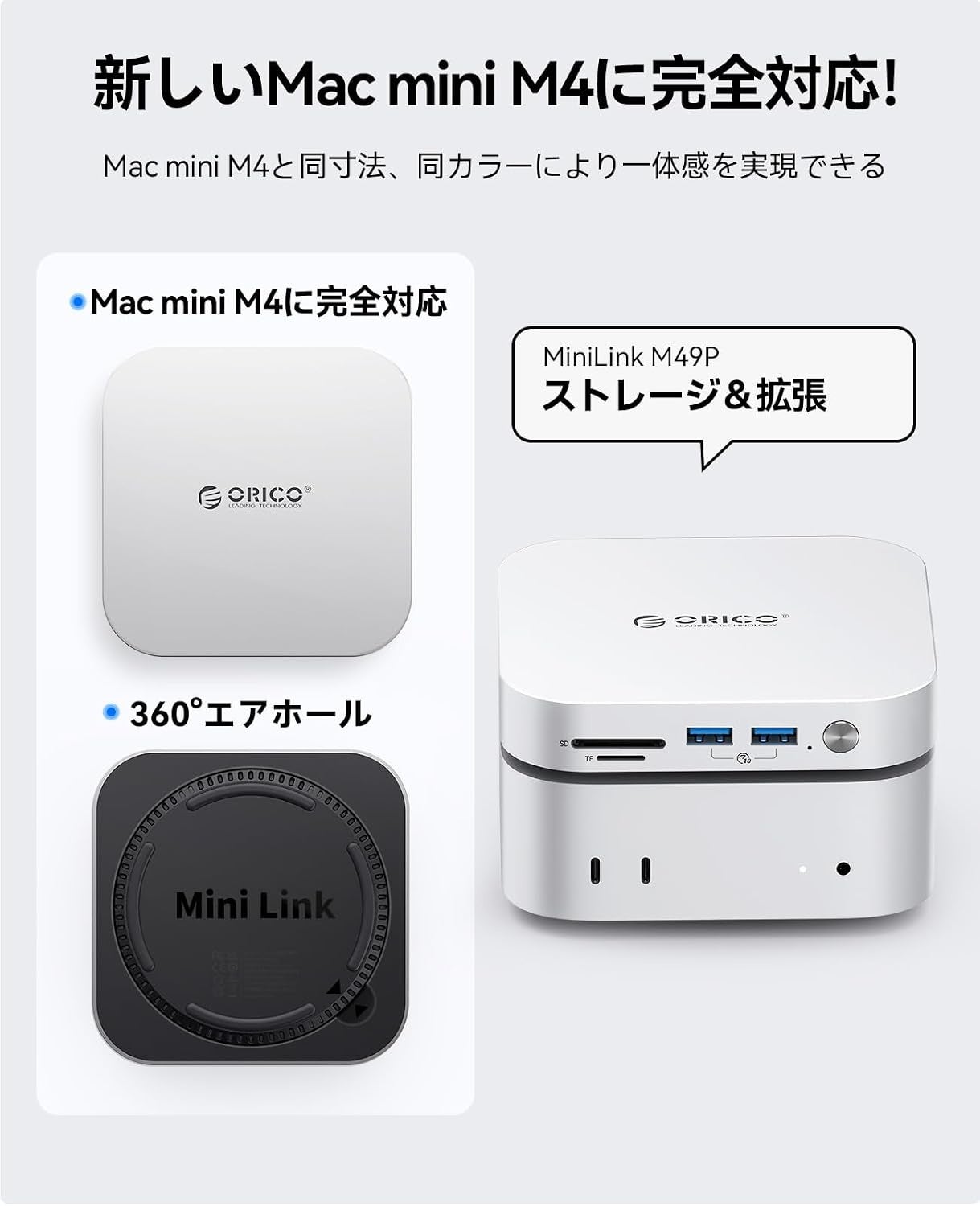 ORICO、Mac mini専用設計のM.2 SSD拡張ドックを発売｜期間限定の割引キャンペーンについて
