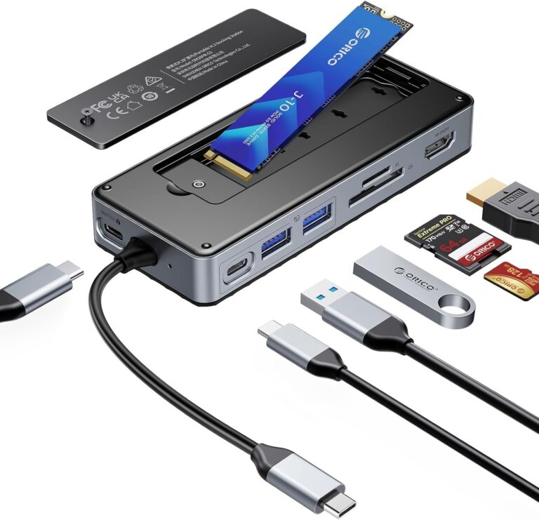 ORICO、M.2 SSDケースとUSB-Cハブを一体化した8-in-1拡張ドックを発売