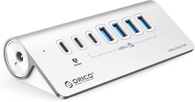 ORICO、最大60W給電と10Gbps転送に対応する7ポートUSB 3.2ハブを発売