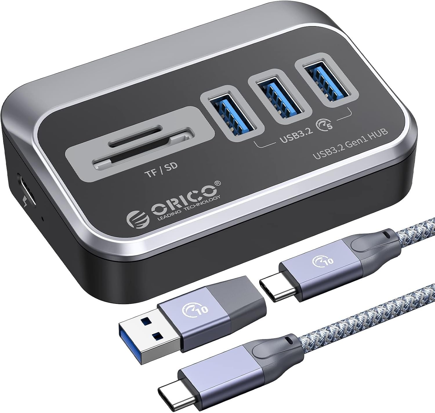 ORICO、SD/microSDカードリーダー内蔵5ポートUSBハブを発表