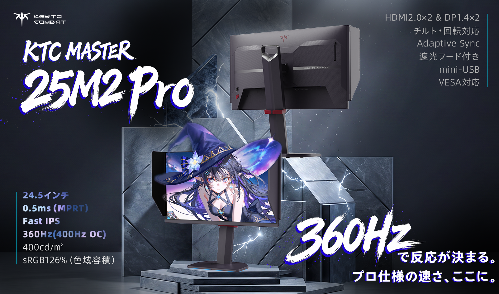 KTC、フラッグシップ「MASTERシリーズ」ゲーミングモニター全5機種を発表｜MASTERシリーズの主要5機種と価格