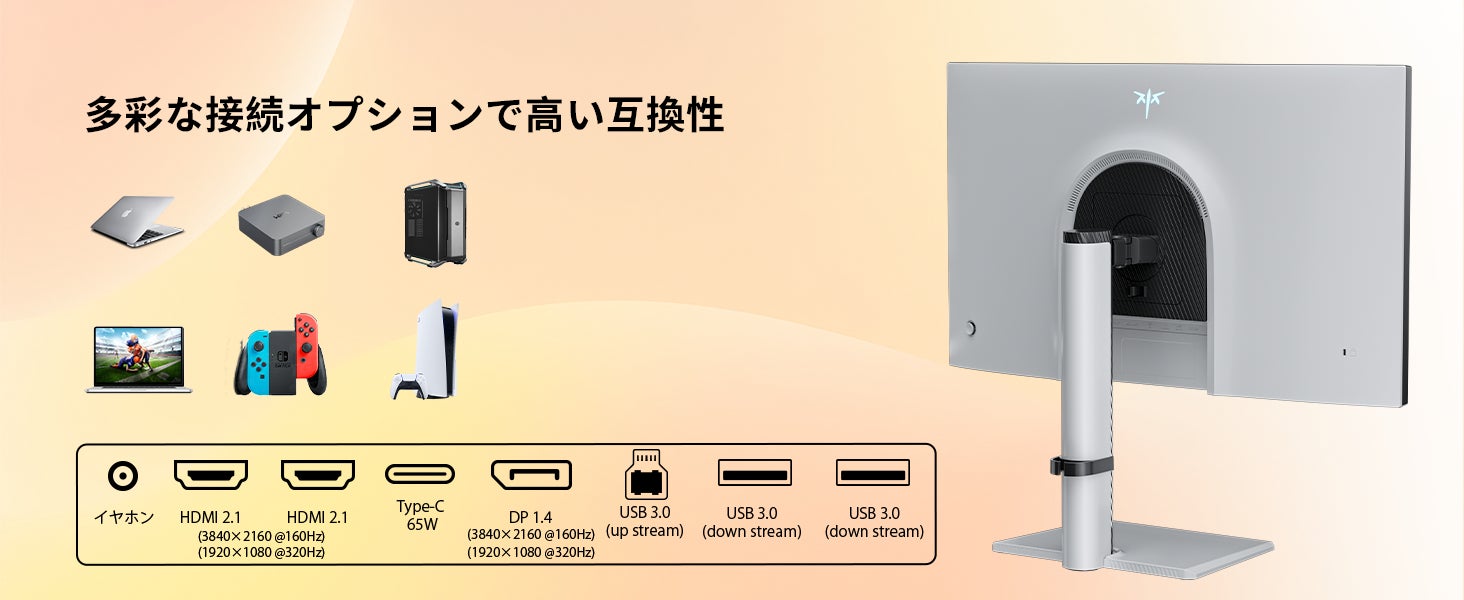 KTC、MiniLEDゾーン数を2倍に強化した4Kゲーミングモニター「M27P6S」を発表|販売情報と付属品(6枚目)