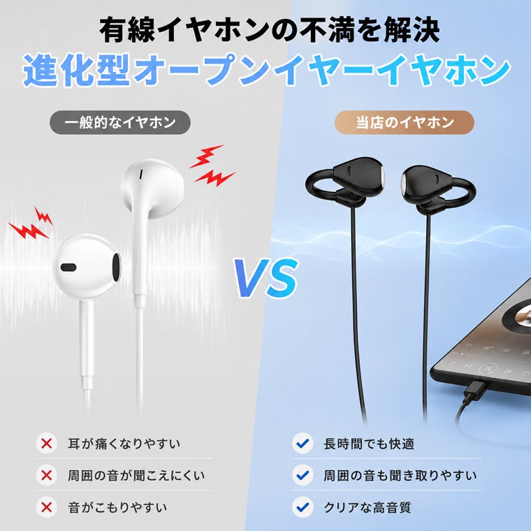 LivelyLife、USB-A変換アダプタ付きの有線イヤホン「J1V」を発売(4枚目)
