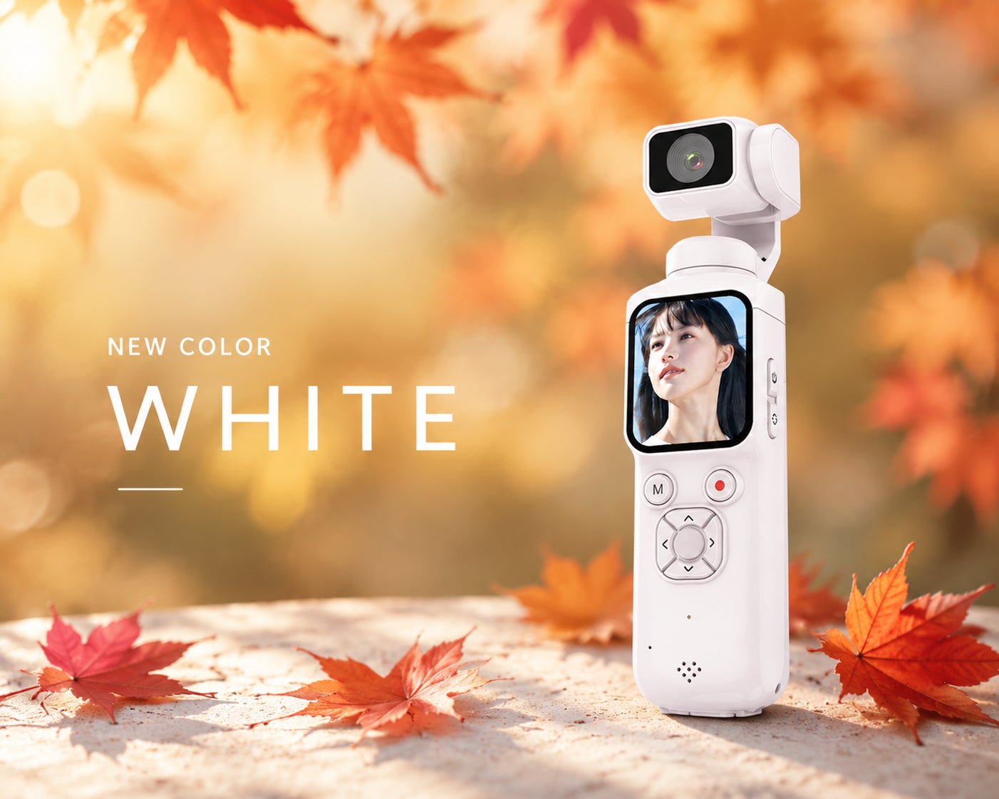Lively Life、AI自動顔追尾と4K高画質を搭載した「HJD05」Vlogカメラに新色ホワイトを追加|HJD05の製品スペック(6枚目)