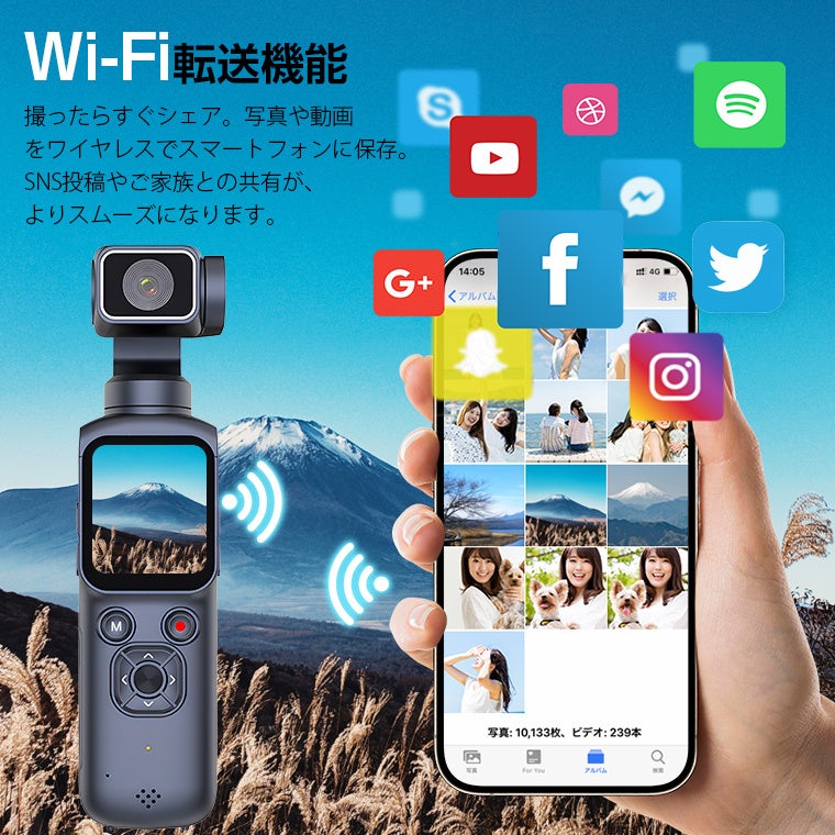 Lively Life、AI自動顔追尾と4K高画質を搭載した「HJD05」Vlogカメラに新色ホワイトを追加|HJD05の製品スペック(5枚目)