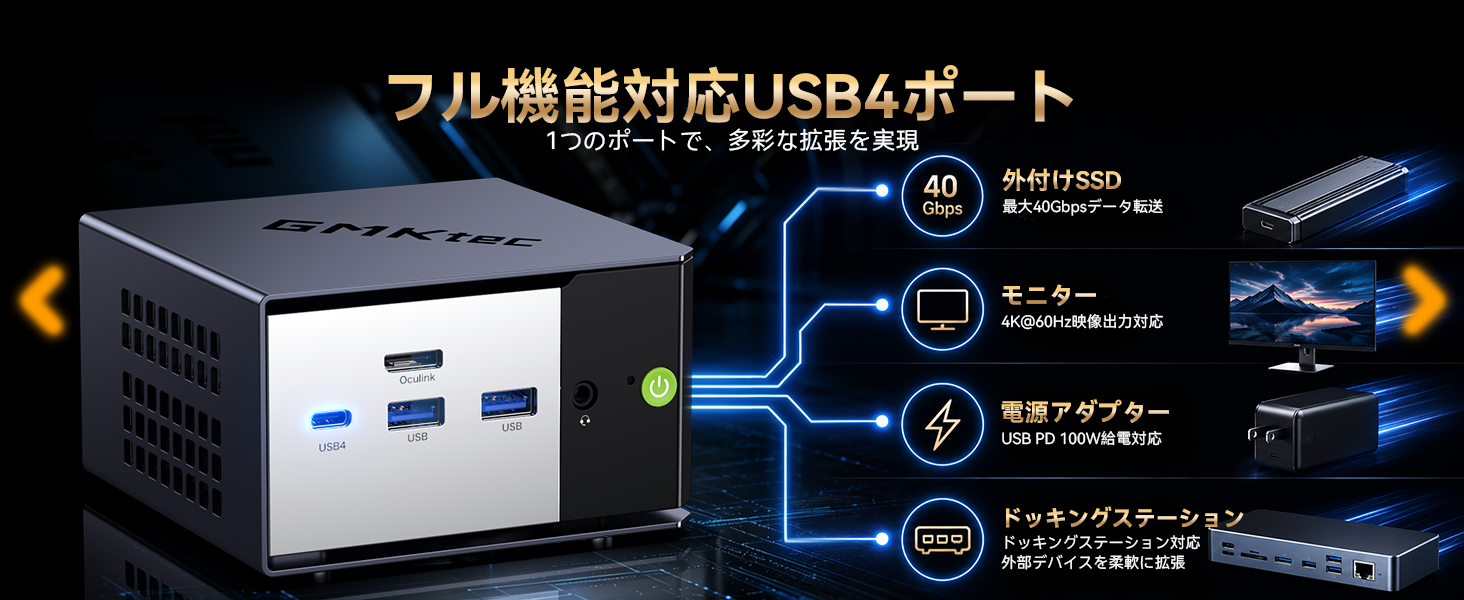 GMKtec、Ryzen AI 9 HX 470と64GBメモリを搭載したプレミアムAIミニPC「EVO-X1 Pro」を発売｜OCuLinkによる拡張性と充実した接続性