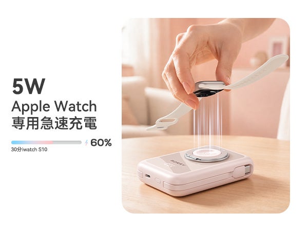 RORRY、2本ケーブル内蔵と360°スタンドを備えたMagSafe対応モバイルバッテリー「RORRY MagAir」を発売|製品仕様