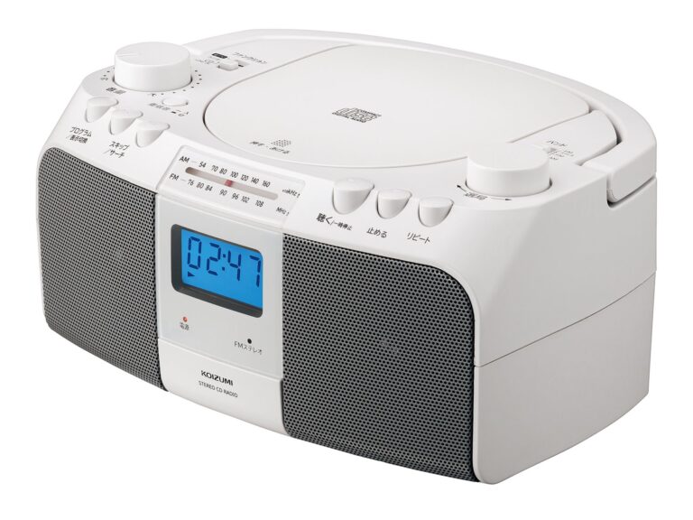 小泉成器、日本語表示と大型ダイヤルを備えた「CDラジオ（SAD-4706/H）」を発売