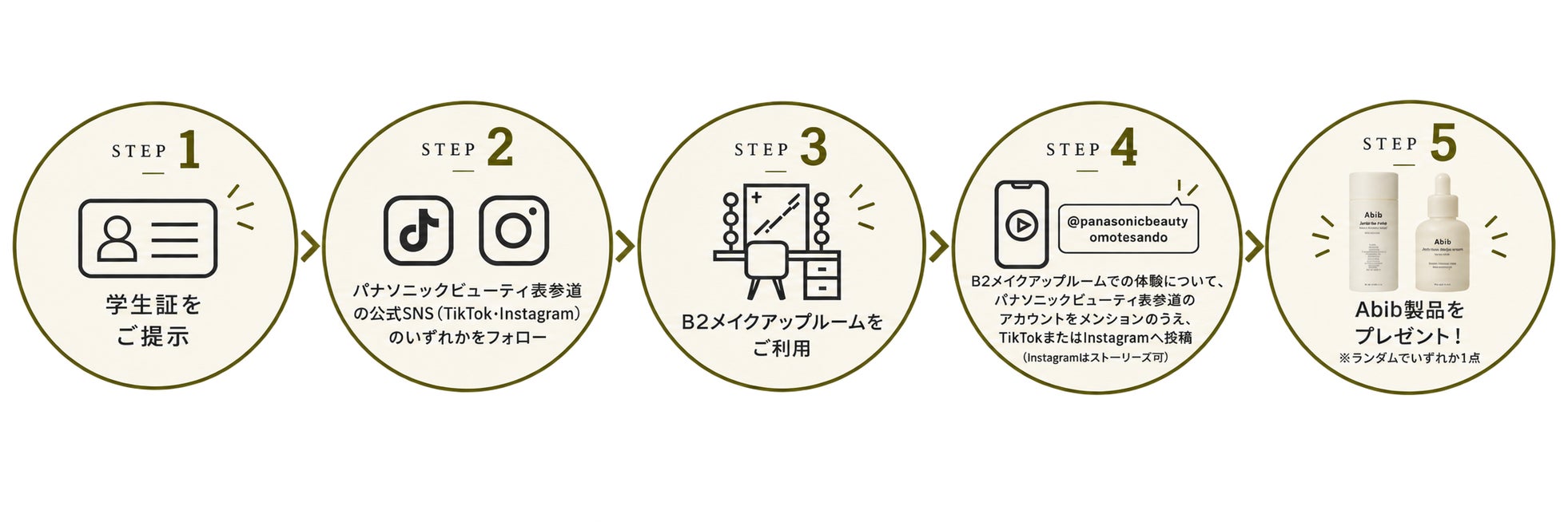 パナソニック、韓国スキンケアブランド「Abib」の学生限定プレゼント企画をPanasonic Beauty OMOTESANDOで2026年9月16日より開催|学生限定「Abib」プレゼント企画の概要