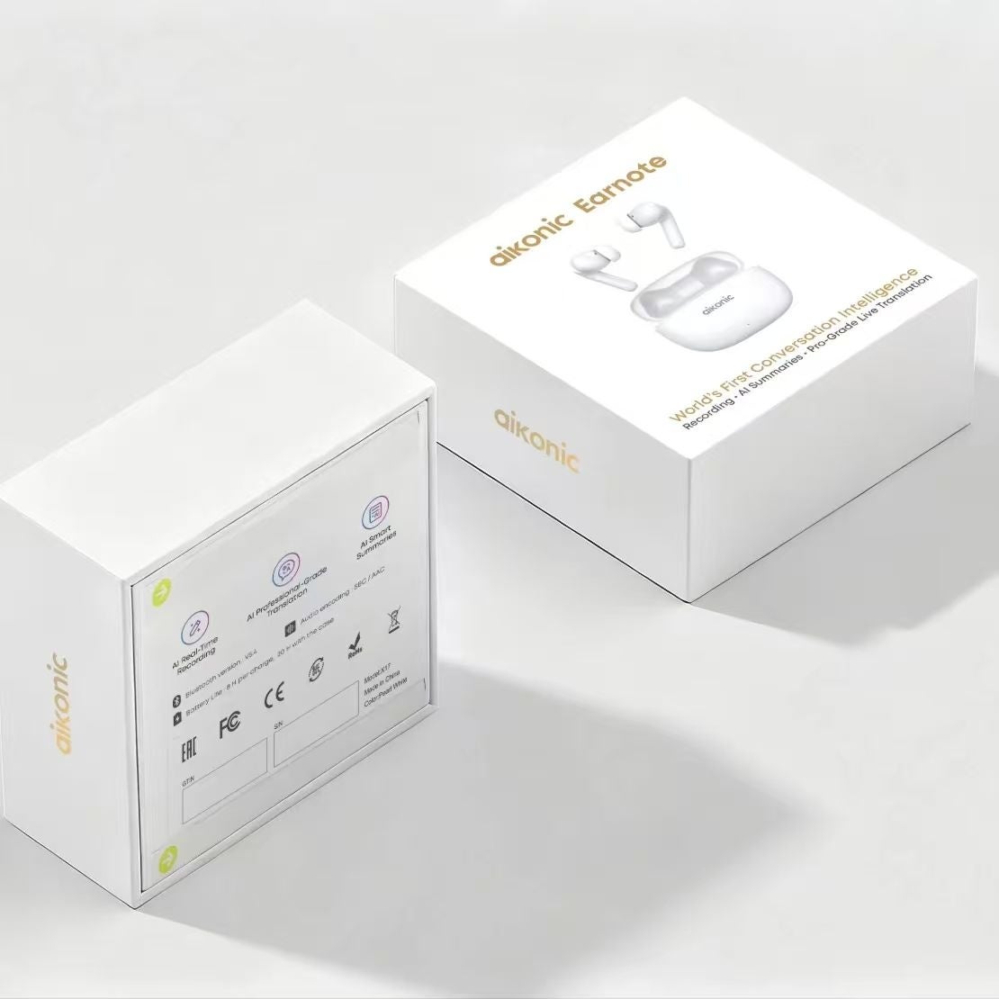 AIKONIC、通話録音やAIコンテンツ生成に対応する翻訳イヤホン「Aikonic EarNote」を発売｜取扱サイト