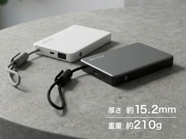 バッファロー、安全性と機能を追求した薄型・軽量の「半固体モバイルバッテリー」を9月上旬に発売｜取扱サイト