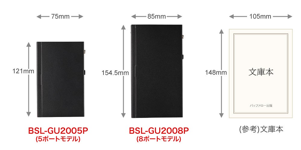 バッファロー、手のひらサイズで4方向壁掛けに対応した法人向けPoE＋対応レイヤー2スイッチ2機種を発売