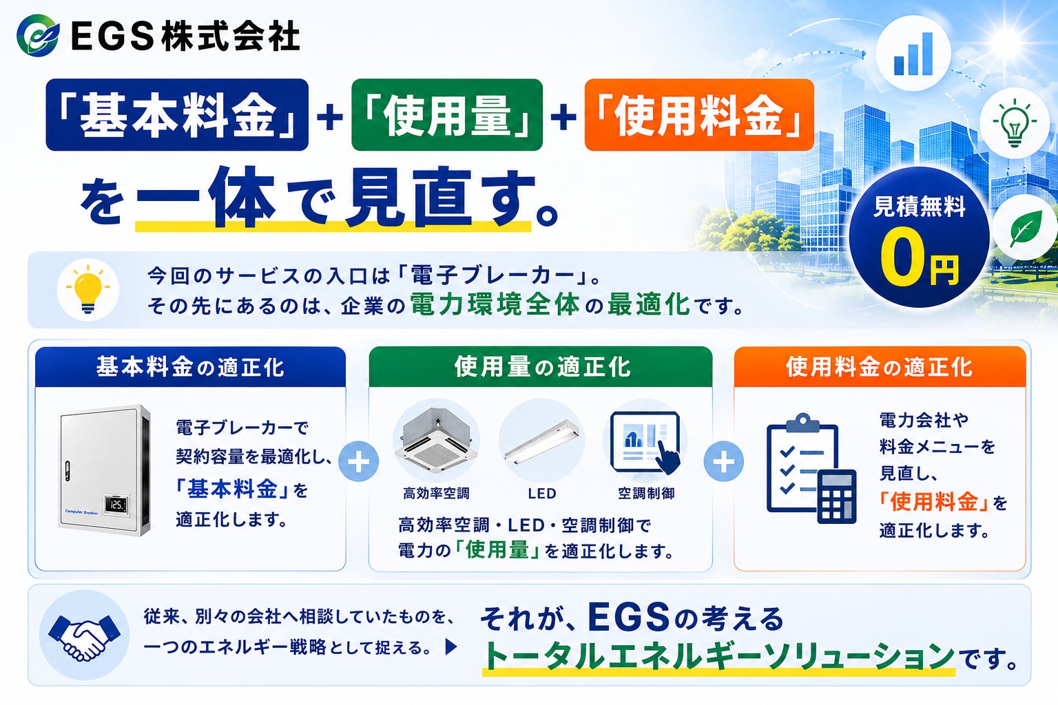 EGS、電子ブレーカーの無料見積サービスを2026年10月1日より開始｜「安くする」ではなく「適正にする」アプローチ
