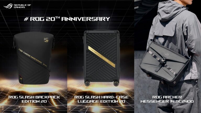 ASUS JAPAN、ROGブランド設立20周年記念モデルのバックパックやスーツケースなど3製品を発表