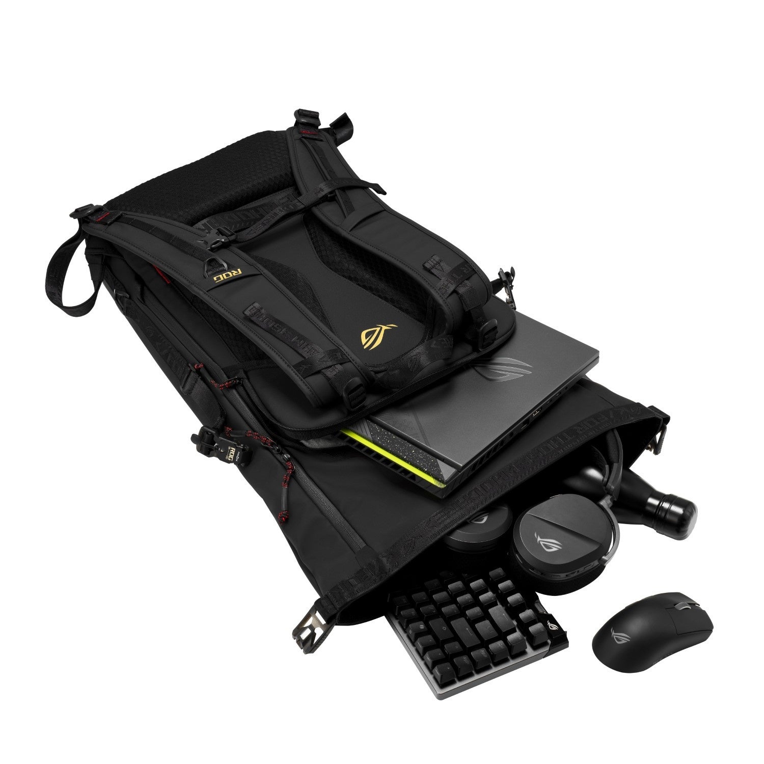 ASUS JAPAN、ROGブランド設立20周年記念モデルのバックパックやスーツケースなど3製品を発表|ROG Archer Messenger 14 BC2400の製品特徴(2枚目)