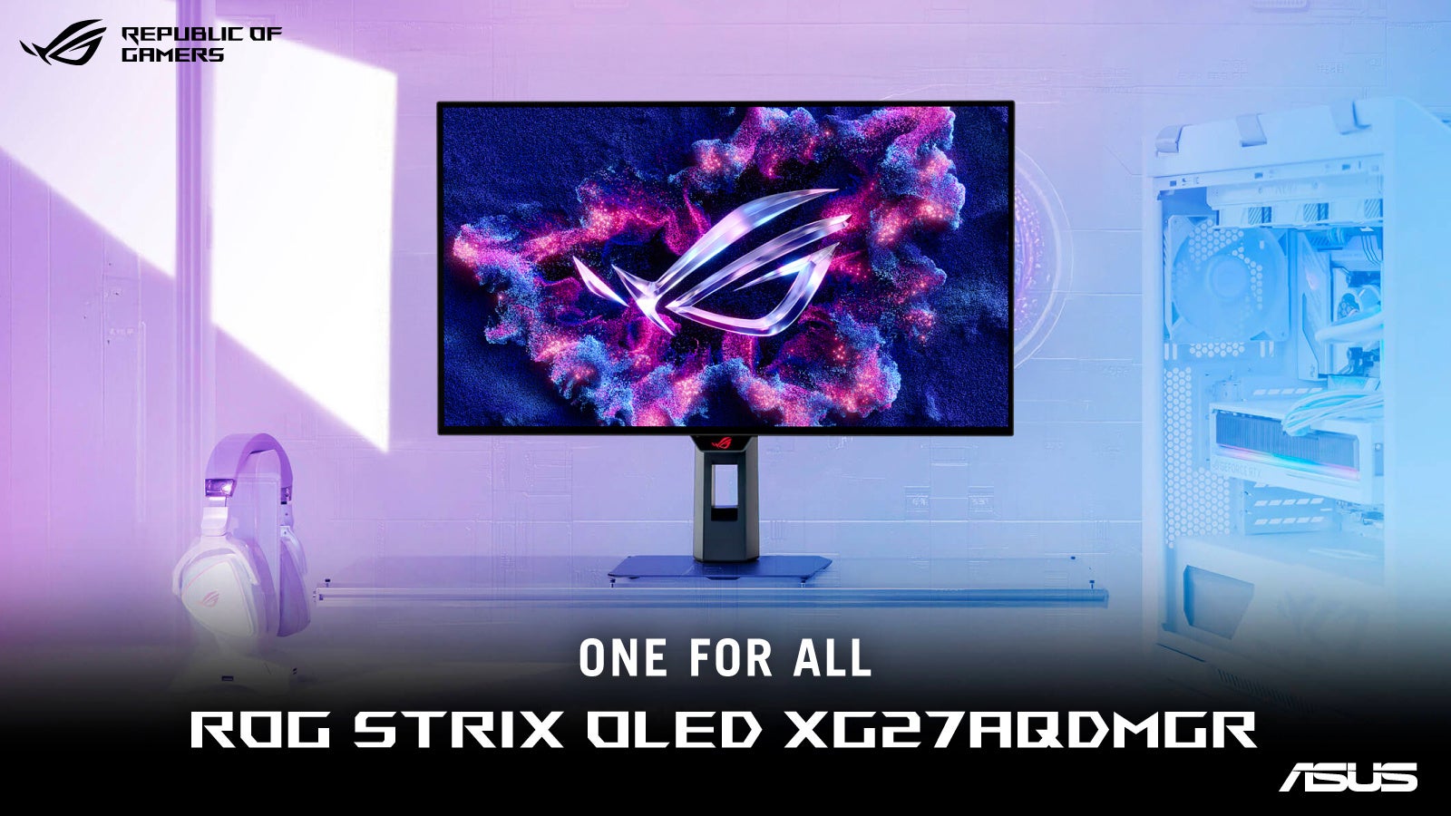 ASUS、4K/240Hz・FHD/480Hz切替対応の31.5型およびQHD/240Hzの26.5型ゲーミングモニター2製品を発表