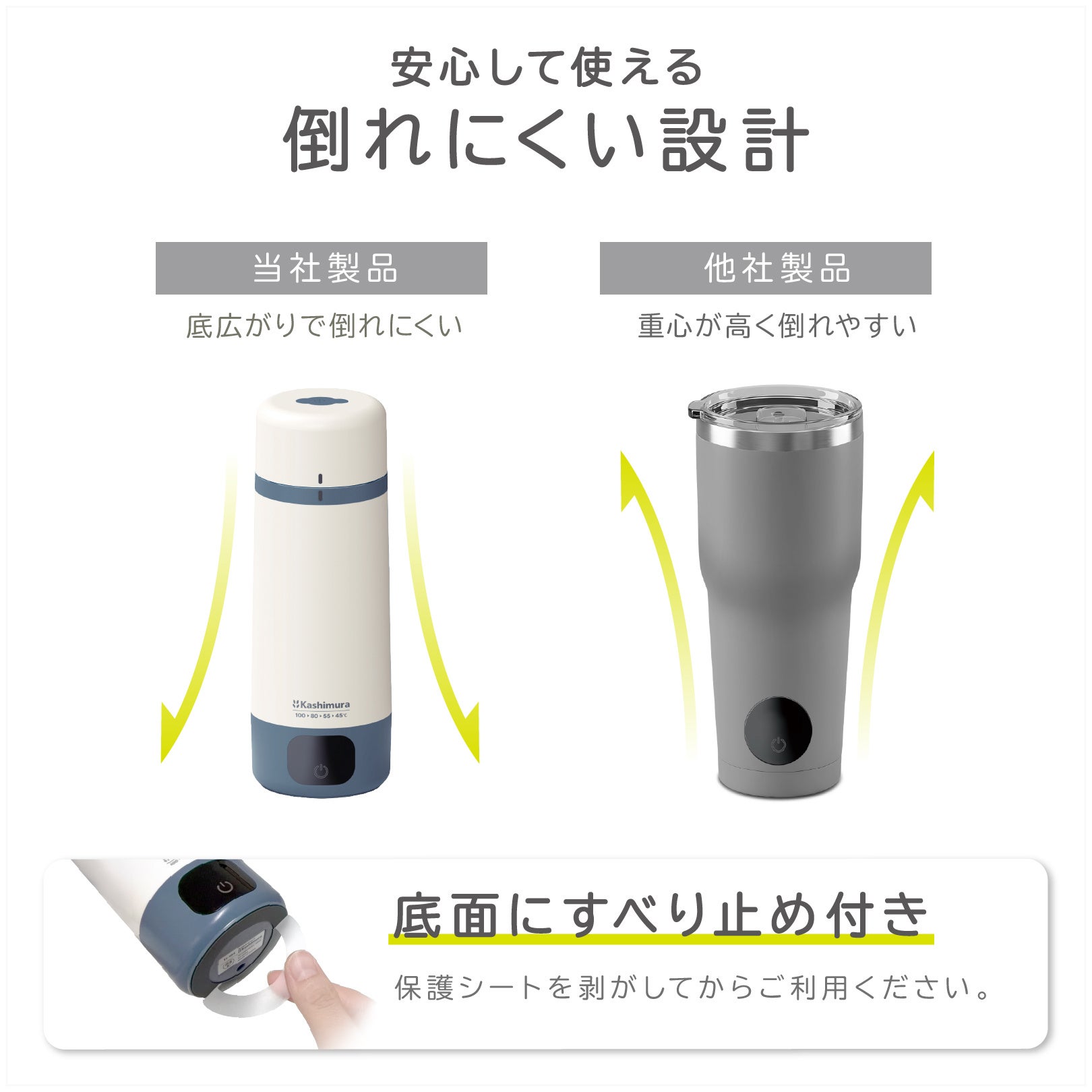 カシムラ、海外でも変圧器不要で使える国内・海外兼用 携帯ケトル「TI-194」を発売|TI-194の主なスペック(8枚目)