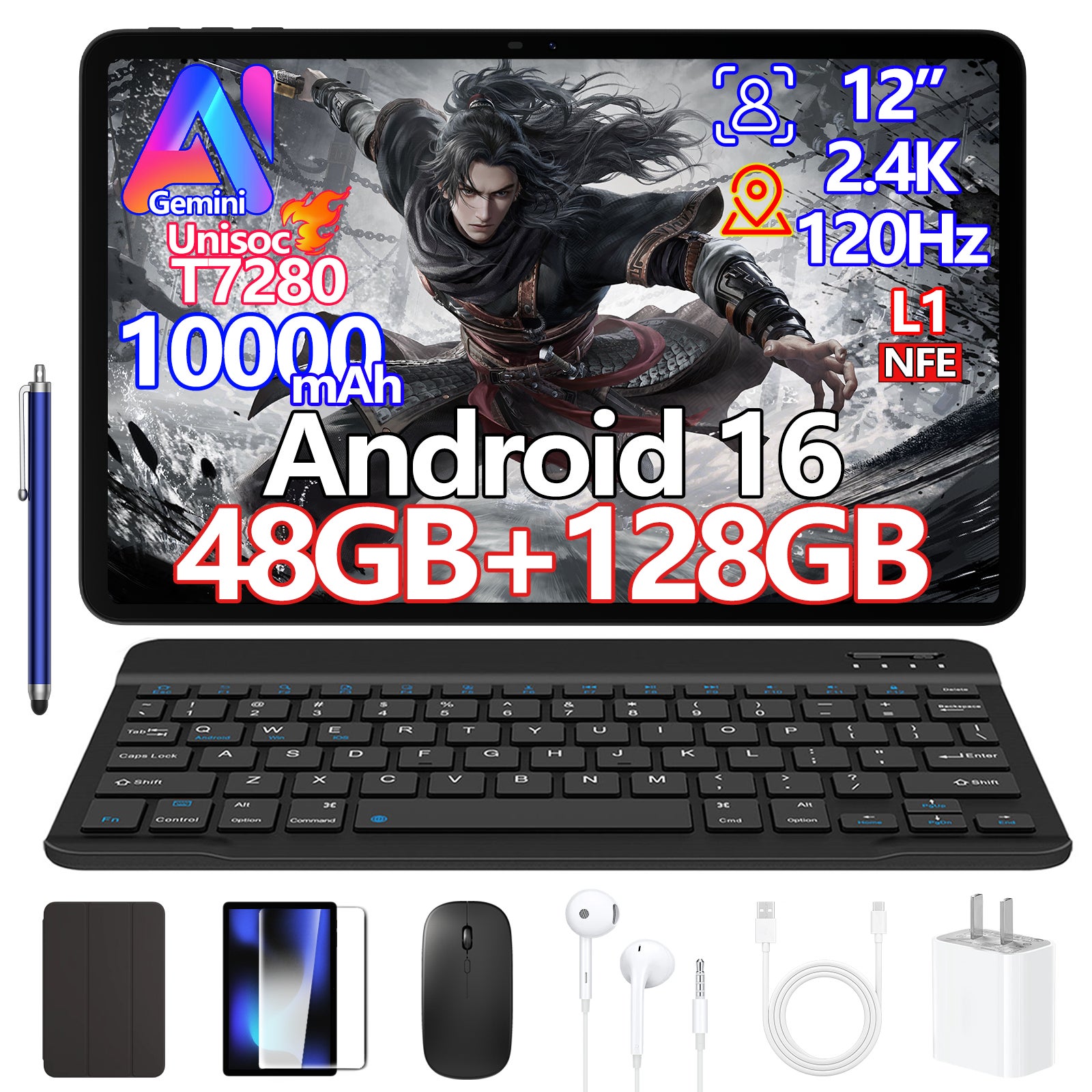 DOOGEE、12型2.4Kタブレット「P12」の50％OFFセールをAmazon限定で開催｜P12 セット版のセール概要と主な仕様