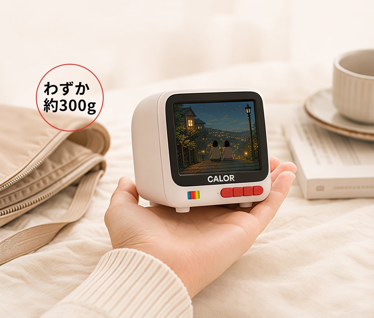 株式会社RT、ブラウン管テレビ型デザインの超ミニAndroid TV「CaloR C1」をMakuakeにて発売開始｜外部接続と拡張性の詳細