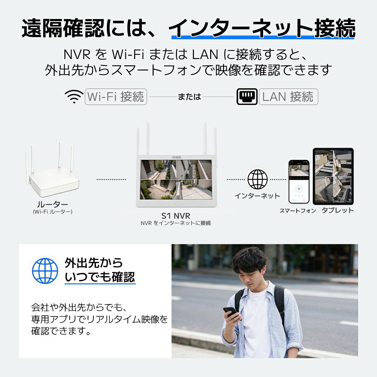 華視時代、配線工事不要で4か所を見守るソーラー防犯カメラセットを発売｜製品の主なスペック（3枚目）