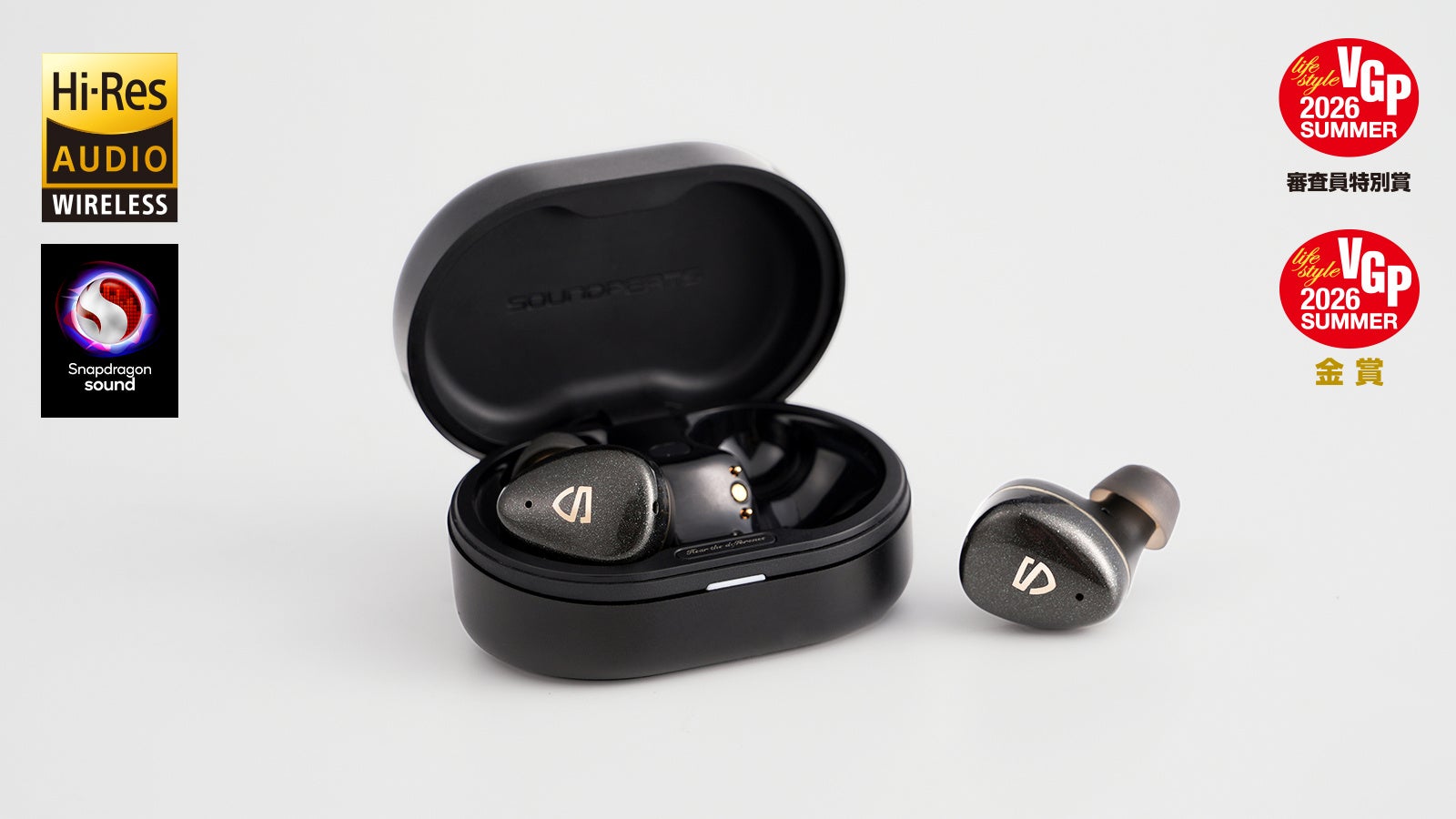 SOUNDPEATS、クアッドブリッド/5ドライバー搭載のフラッグシップワイヤレスイヤホン「Aura Nebula」を発売