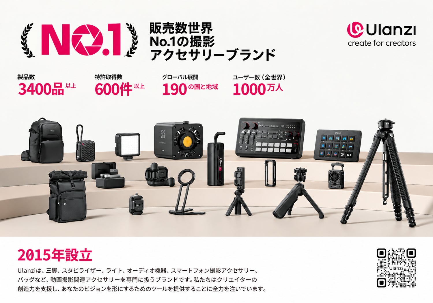「ガジェット展示会2026 秋 Supported by Ulanzi」が二子玉川 蔦屋家電で9月19日・20日に開催