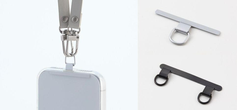 エレコム、スマホとケースの間に挟むだけ！新・ステンレスストラップホールシート - 画像1