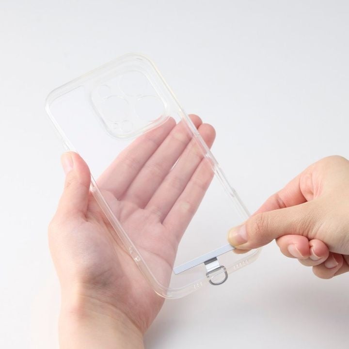 エレコム、スマホとケースの間に挟むだけ！新・ステンレスストラップホールシート - 画像3