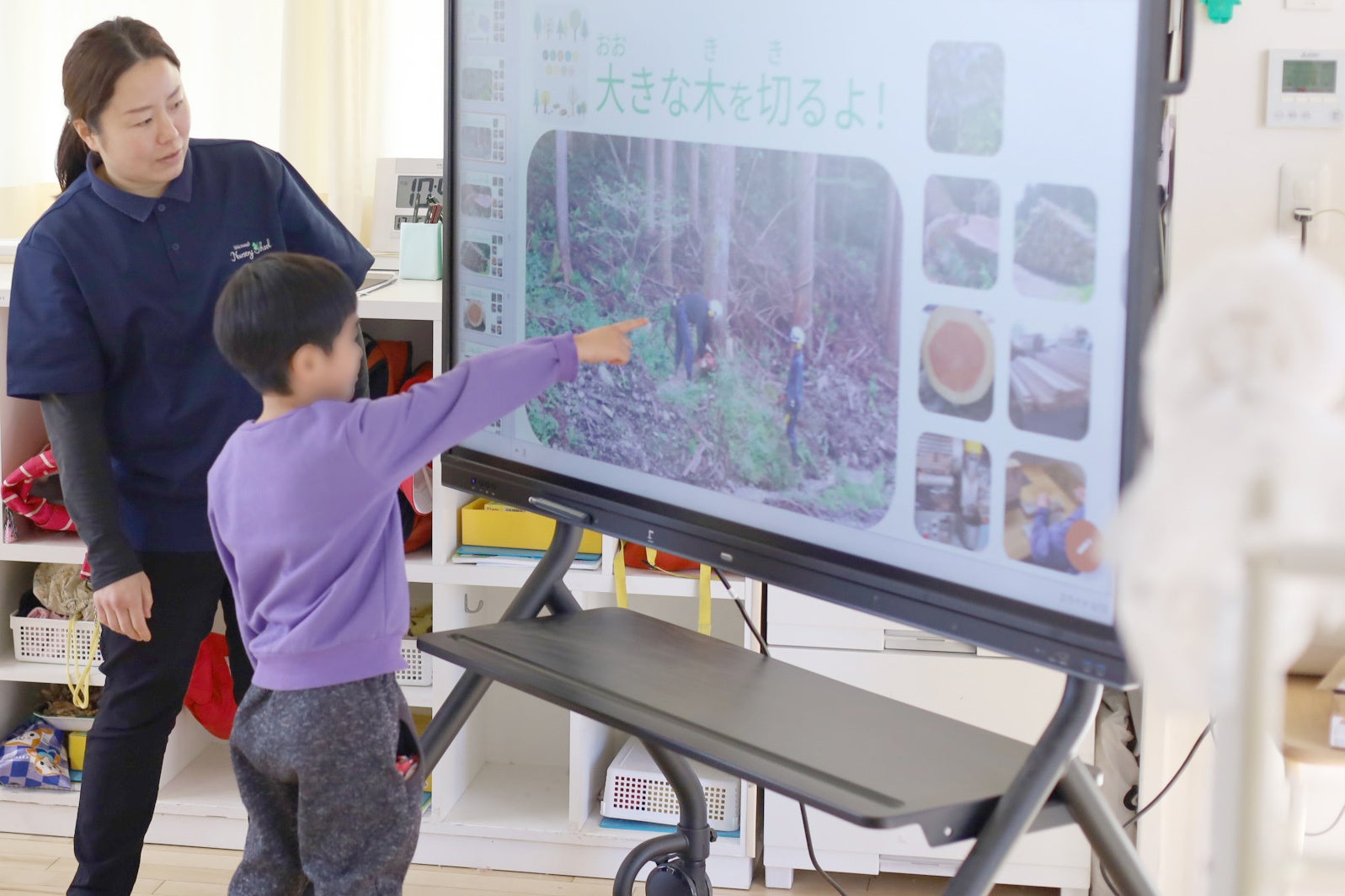 しらさぎ保育園に電子黒板「ミライタッチ」導入 - 画像2