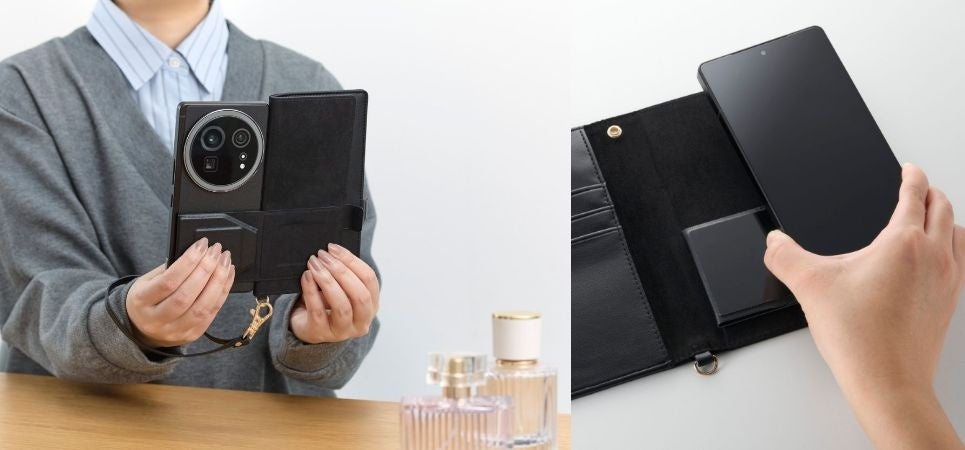 エレコム、大型カメラ搭載スマホにも対応する手帳型ケースを新発売 - 画像1