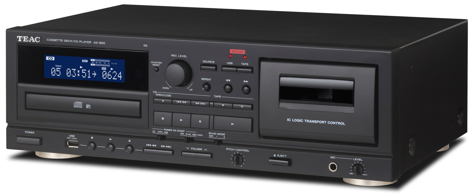 ティアック、カセット・CD・USB対応複合機『AD-850-SE』のブラックモデルを発売|AD-850-SE-Bの主なスペックと価格